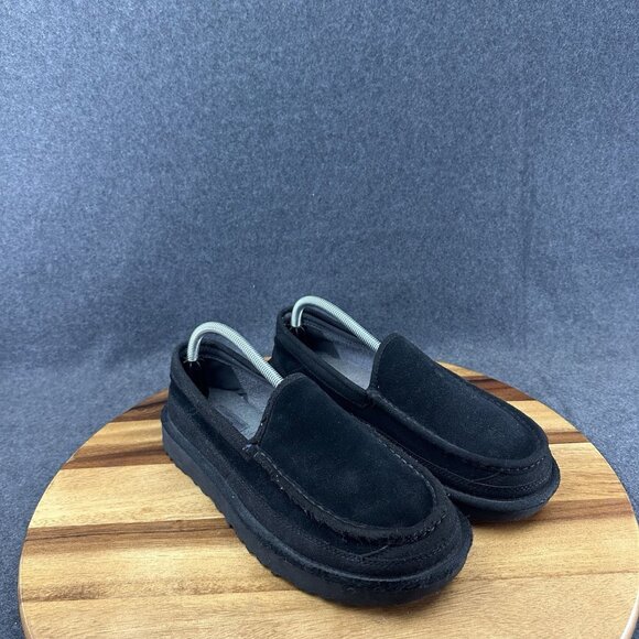 UGG Australia Mens Dex Loafers Slip On Shoe Black Suede 1103901 Size 9 US - Picture 2 of 9